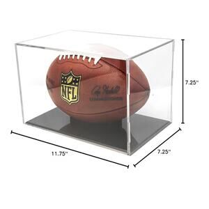 Football Acrylic Display Case  for Memorabilia and Autographed Ball New